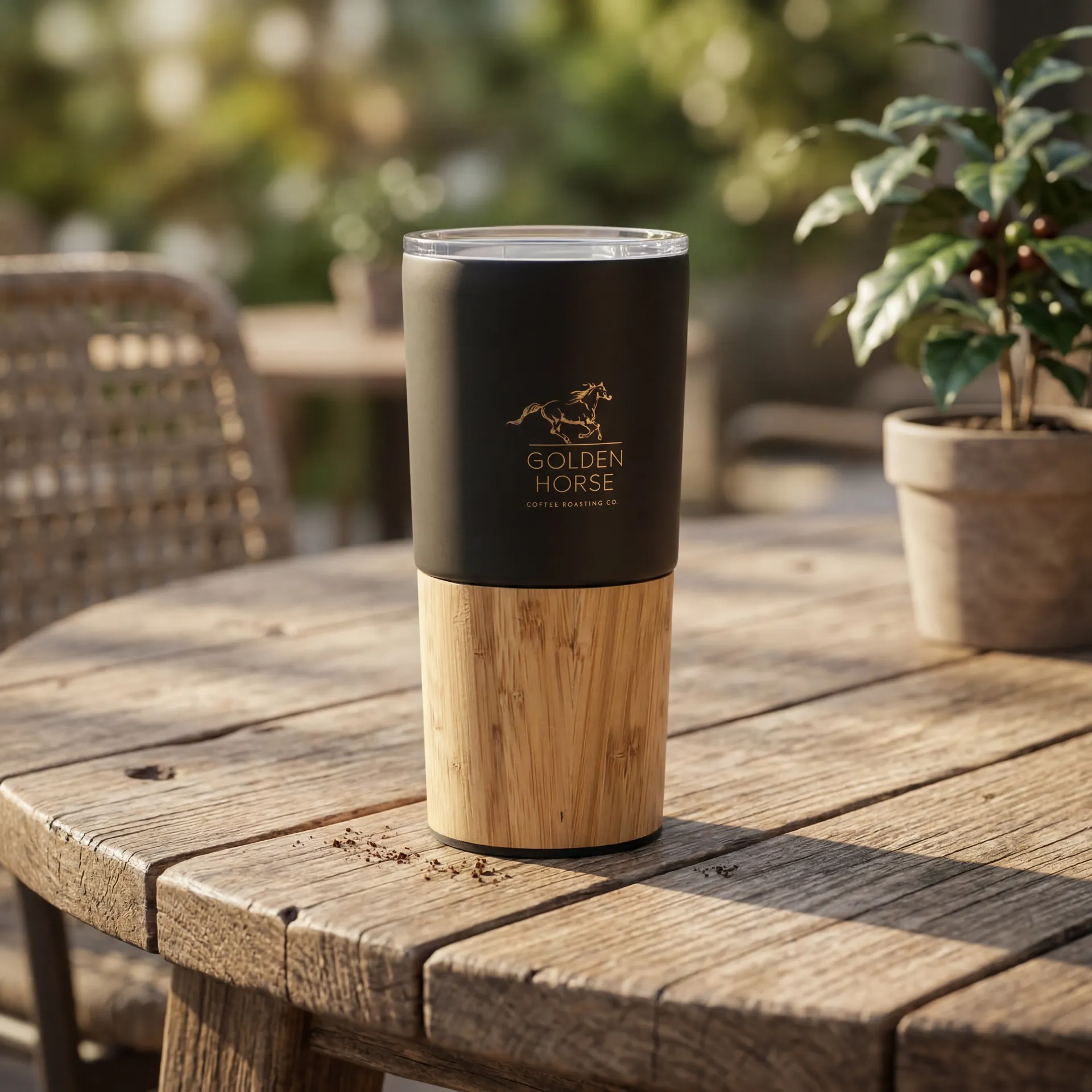 Çelik Termos Bambu - 4