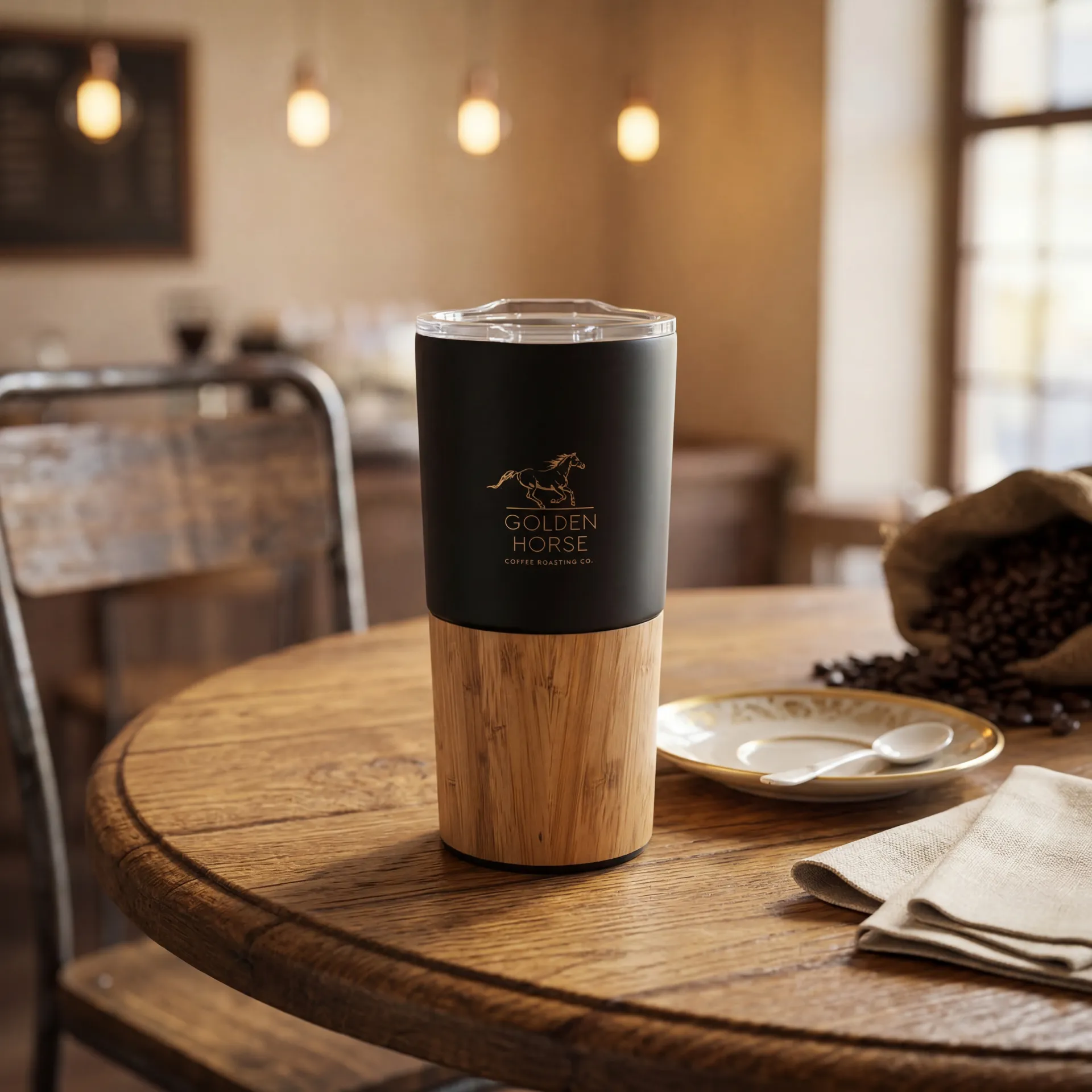 Çelik Termos Bambu - 1