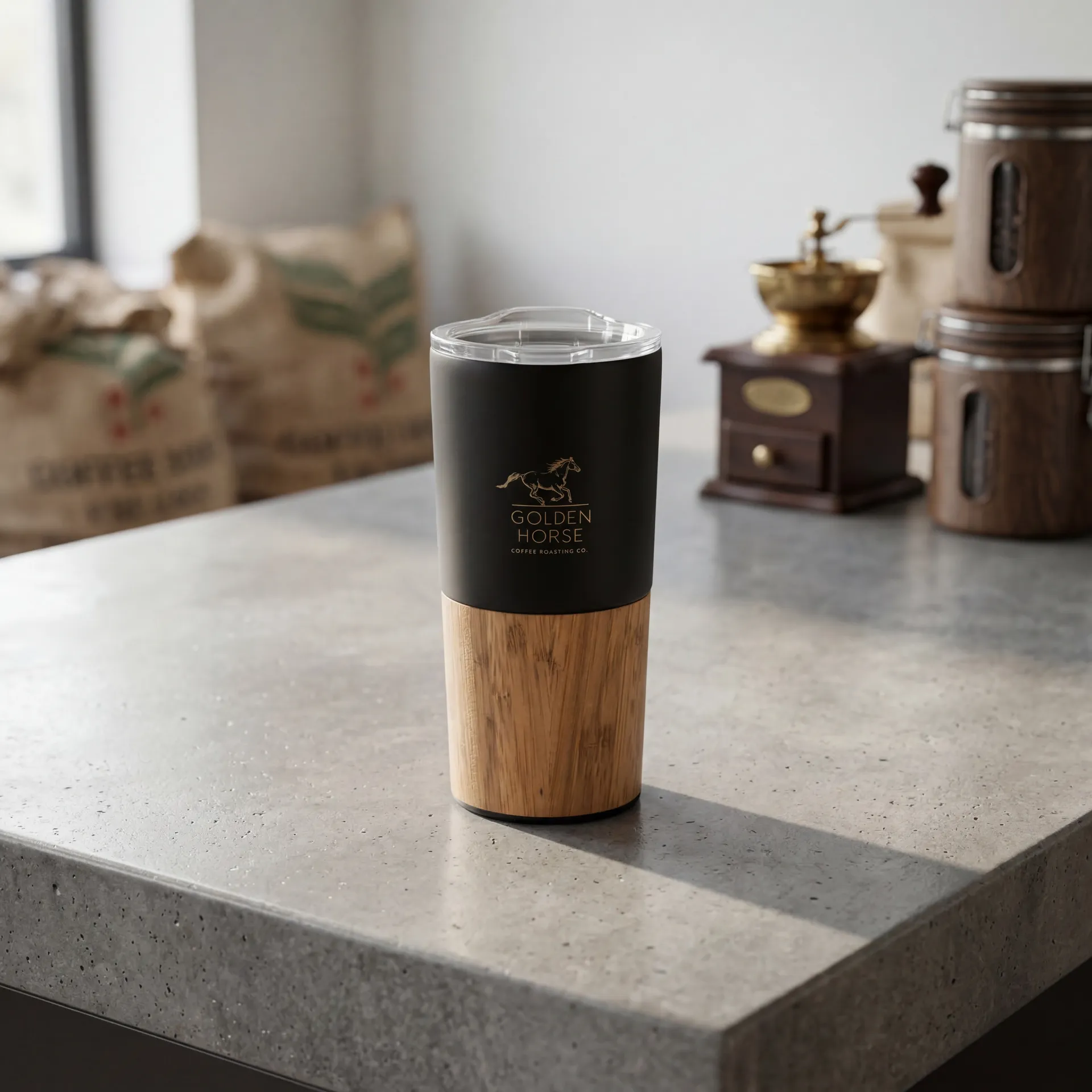 Çelik Termos Bambu - 2